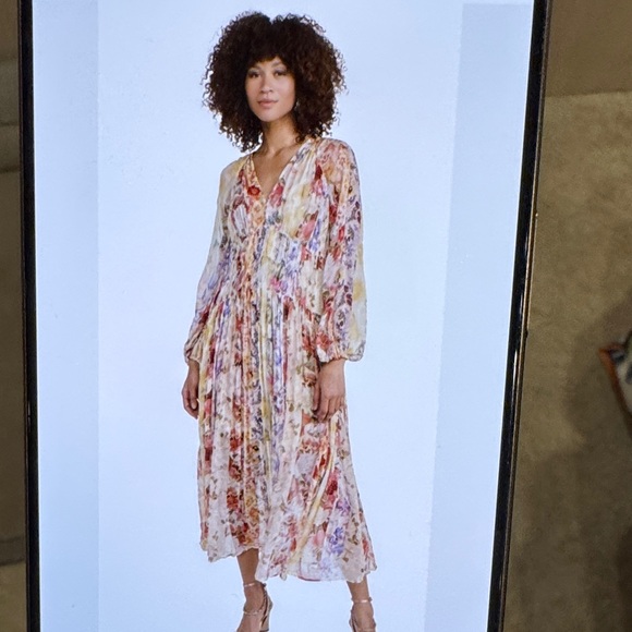 Zimmermann Multicolor Floral Long Sleeve Dress - Picture 4 of 4